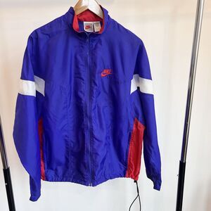 Vintage Nike Windbreaker Mens Large‎ Purple Red Track Jacket Full zip Vented